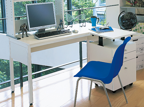 オフィスデスク パソコンデスク C2  テーブル  幅140 奥行き60 高さ70cm3