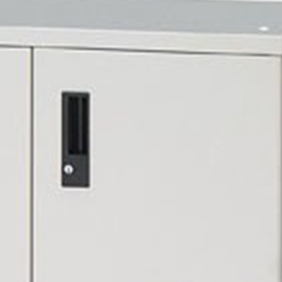 収納家具 スチール製書庫 収納庫 両開き保管庫 上置き用 W70xD45xH75cm キャビネット4