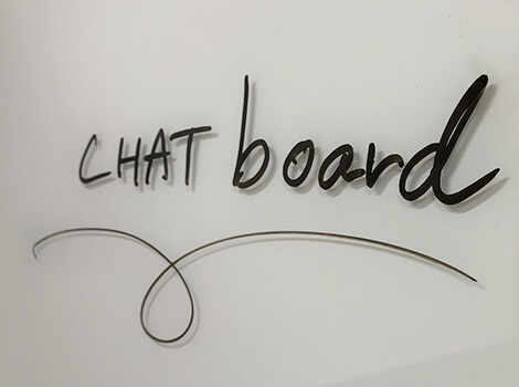CHAT board チャットボード 70×70(69.5×69.5cm) ガラス製ホワイトボード5