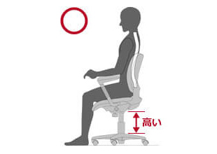 オフィスチェア  パソコンチェア chair OC/チェアOC ループ肘 ヘッドレスト付30