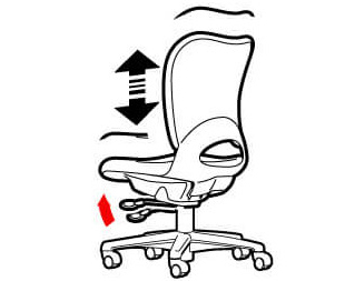 オフィスチェア  パソコンチェア chair OC/チェアOC ループ肘 ヘッドレスト付33