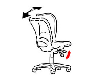 オフィスチェア  パソコンチェア chair OC/チェアOC ループ肘 ヘッドレスト付34