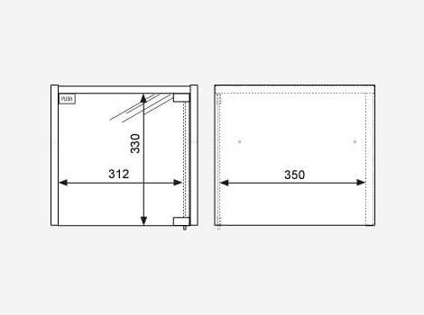 【アウトレット】CubeCompo 増設用 飾り棚ユニット (キューブコンポ 収納棚 ボックス)12