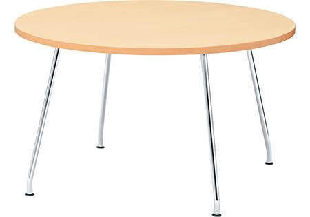 日本製 ミーティングテーブル 会議テーブル ラウンドテーブル 幅120 奥行120 高さ70cm