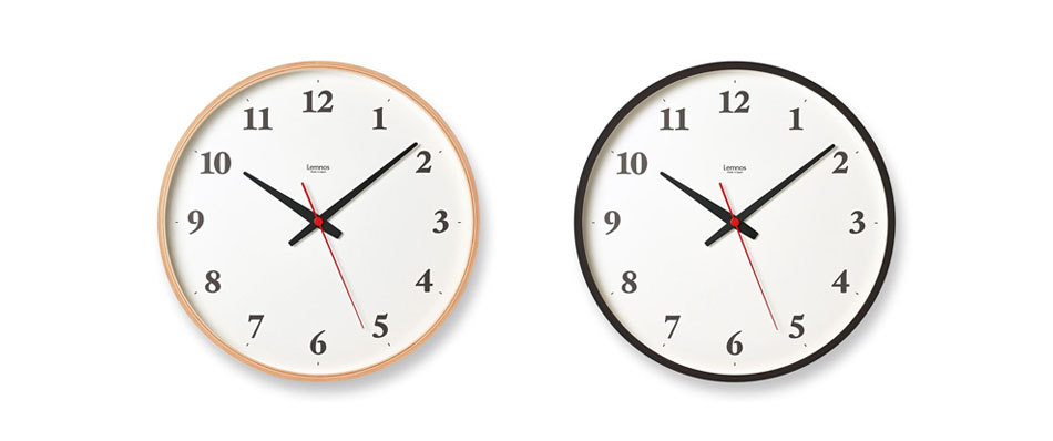 Plywood clock 電波