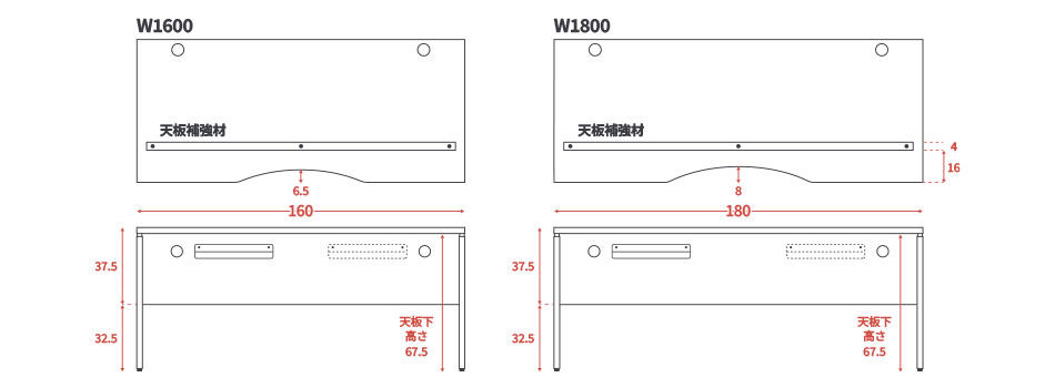 AFデスク ホワイト M型 幅160cm 奥行70cm ( パソコンデスク 学習机)9