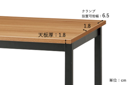 ワーキングテーブル 幅140cm 奥行60cm (パソコンデスク ワークテーブル)4