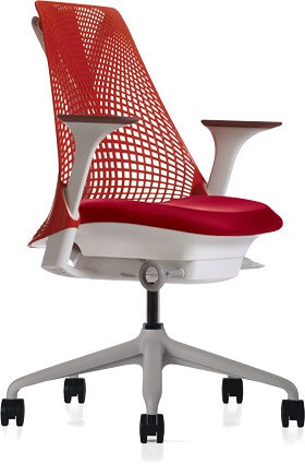 HermanMiller ハーマンミラー セイルチェア ホワイトフレーム×レッド オフィスチェア HermanMiller/ハーマンミラー セイルチェア 高機能