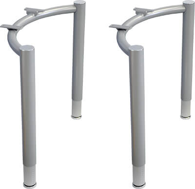 fantoni/ファントーニ デスクGT　脚+レール fantoni(ファントーニ) GTシリーズ T字脚デスク 幅1600mm 奥行き