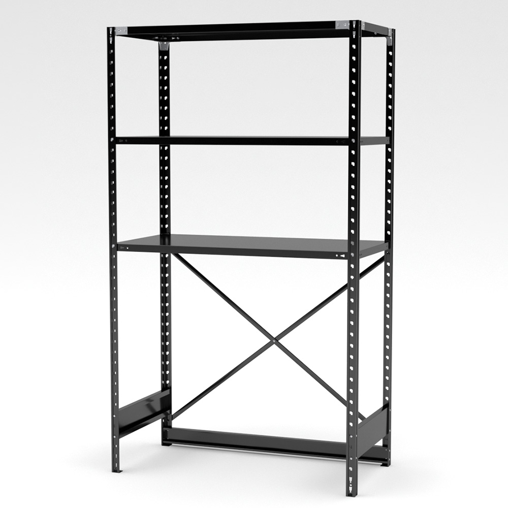 A【棚即値下255105有】耐圧TECHNOタンク ステンレス SUS316 抗菌ABラック 下段開放タイプ 幅121.2×奥行61.2×高さ210cm (スチール