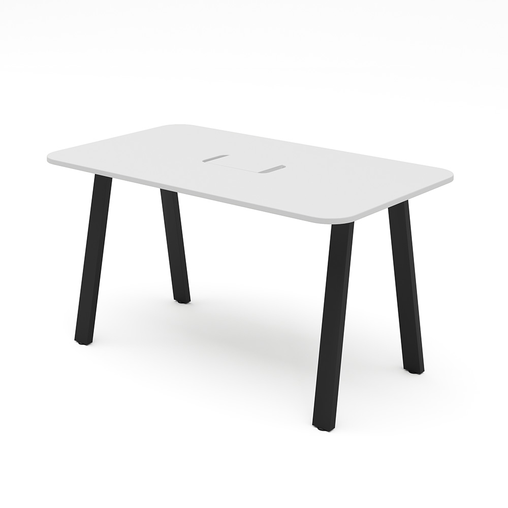 天板ホワイト/脚ブラック