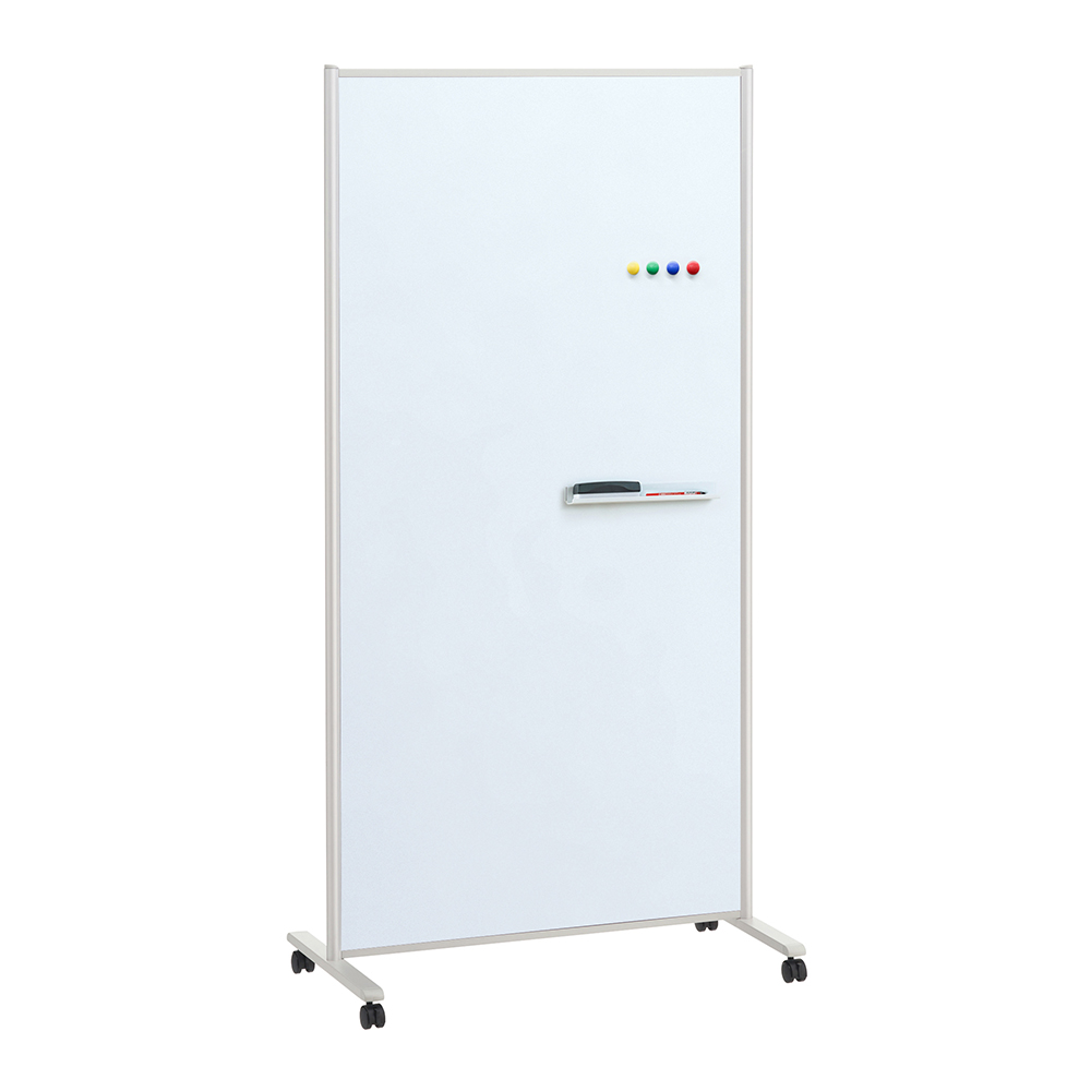 PLUS ホワイトボード スクリーンパネル 衝立型 幅91.2×高さ178.4cm の