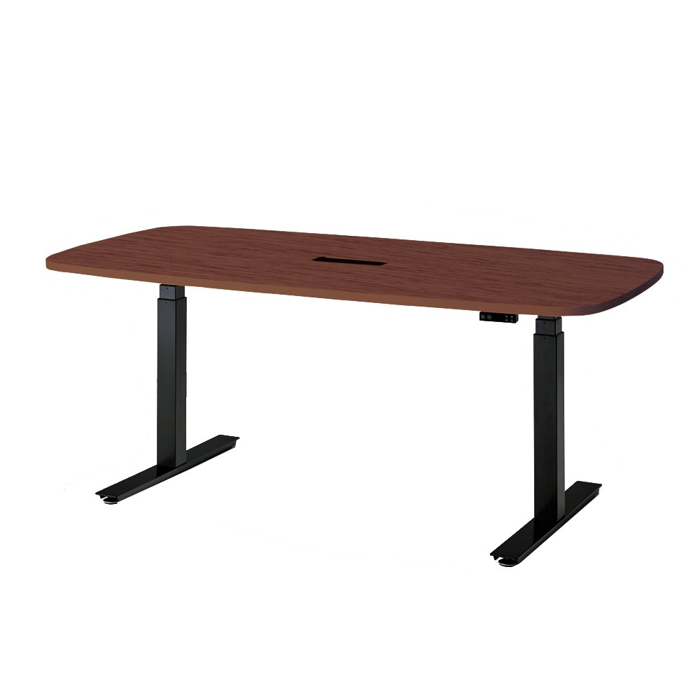 ワークムーブ テーブル マホガニー( 上下昇降 昇降デスク 高さ調節 幅
