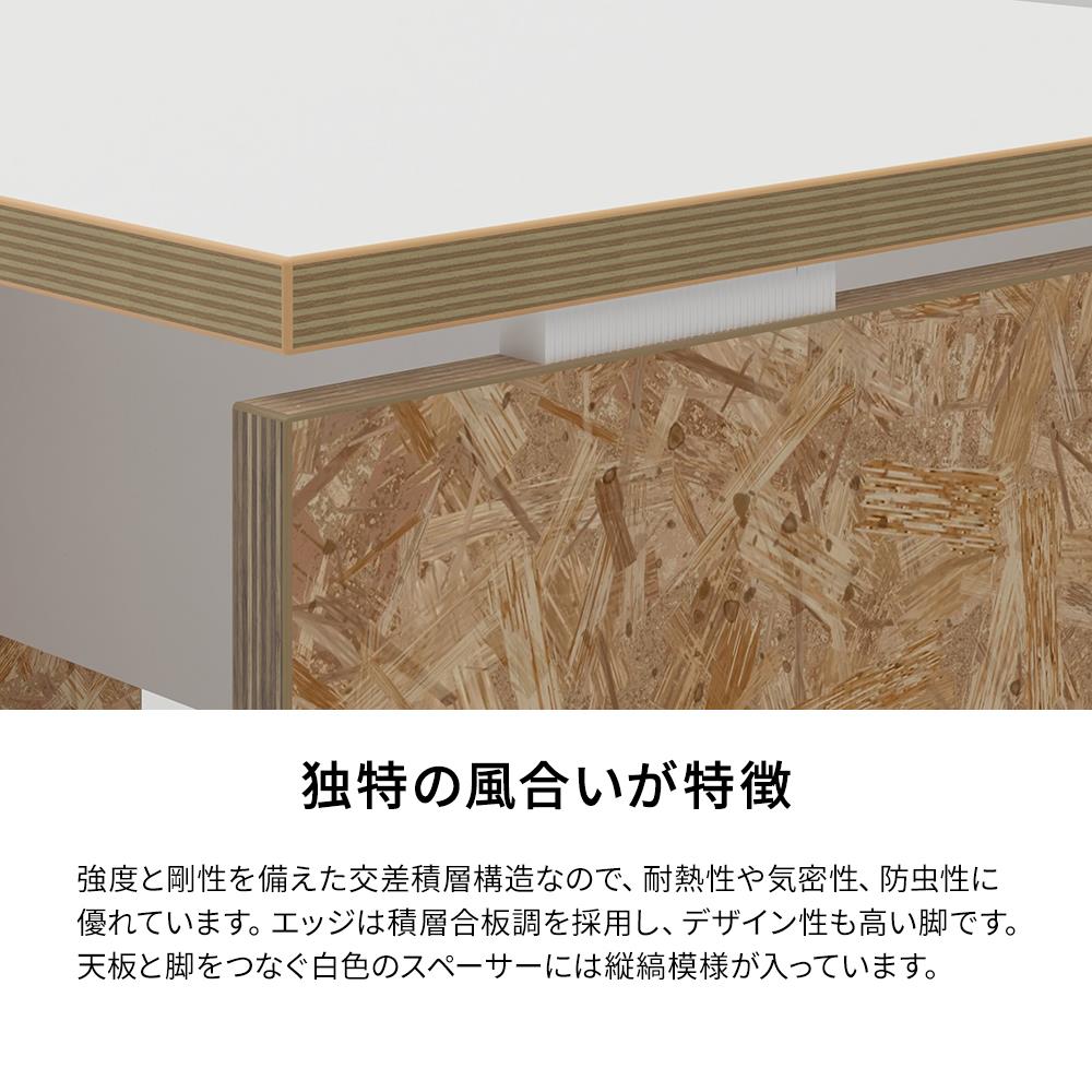 AFデスク OSB脚タイプ 幅100×奥行60×高さ70cm (オフィス パネル脚)