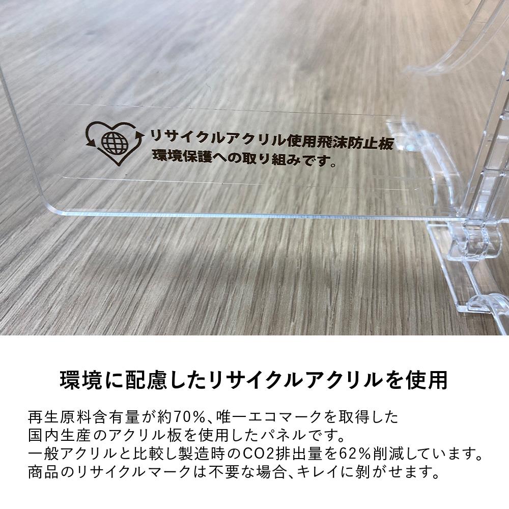 【M】【アウトレット】リサイクル アクリルパネル 幅60cm 高さ60cm (透明 日本製)