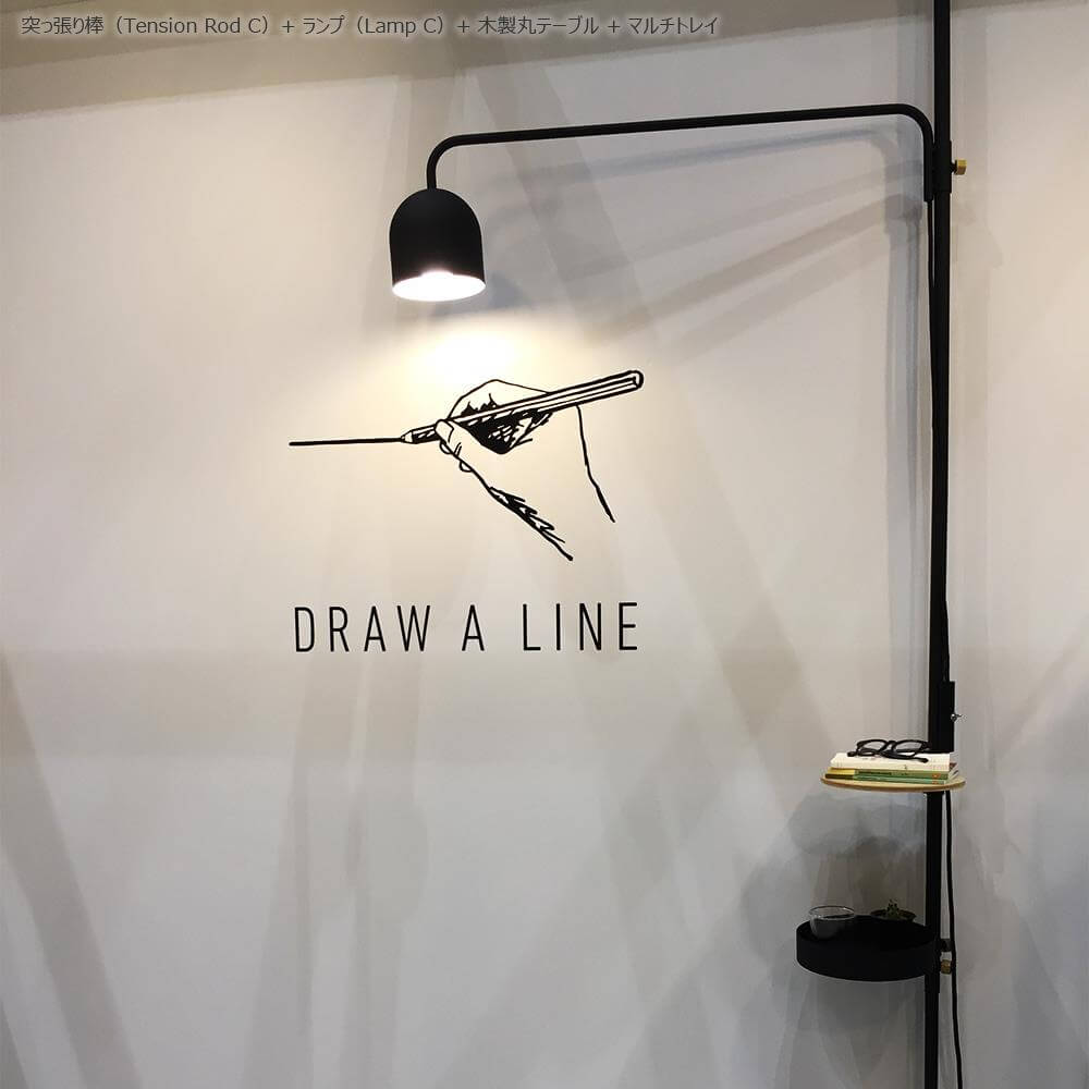 DRAW A LINE ドローアライン ブラックTENT