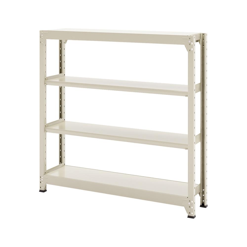 連結ラックFS 本体 スチール棚 4段タイプ 幅123×奥行30.2×高さ119.7cm