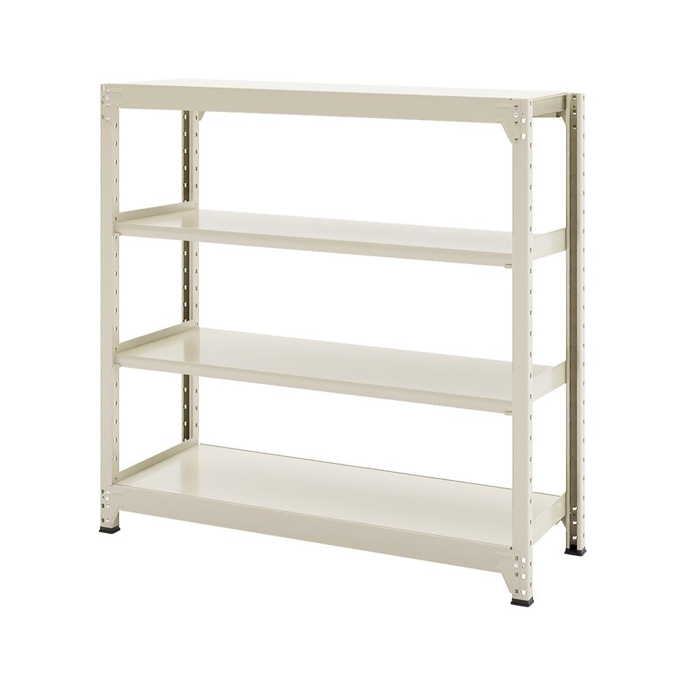 連結ラックFS 本体 スチール棚 4段タイプ 幅123×奥行45.2×高さ119.7cm