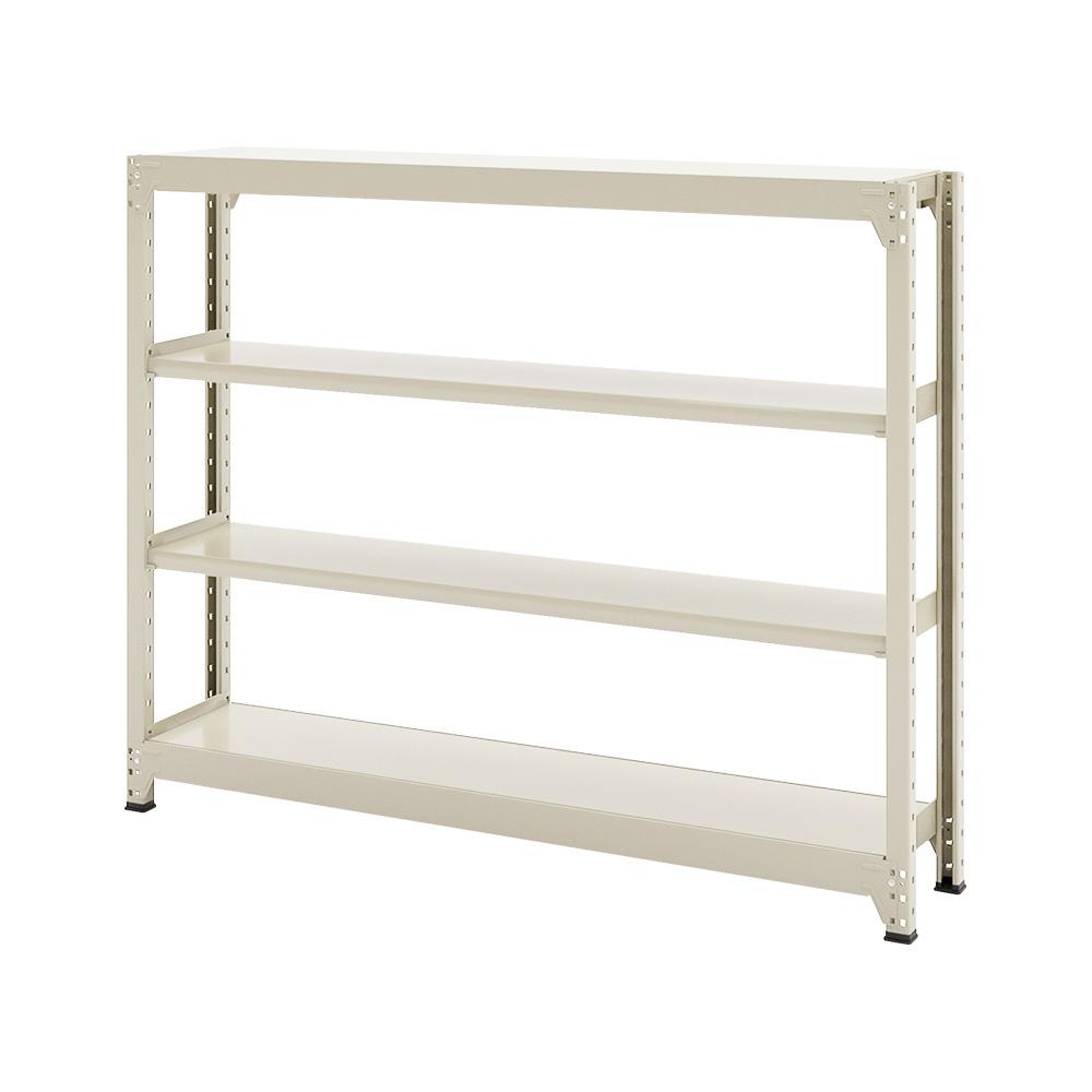 連結ラックFS 本体 スチール棚 4段タイプ 幅153×奥行30.2×高さ119.7cm