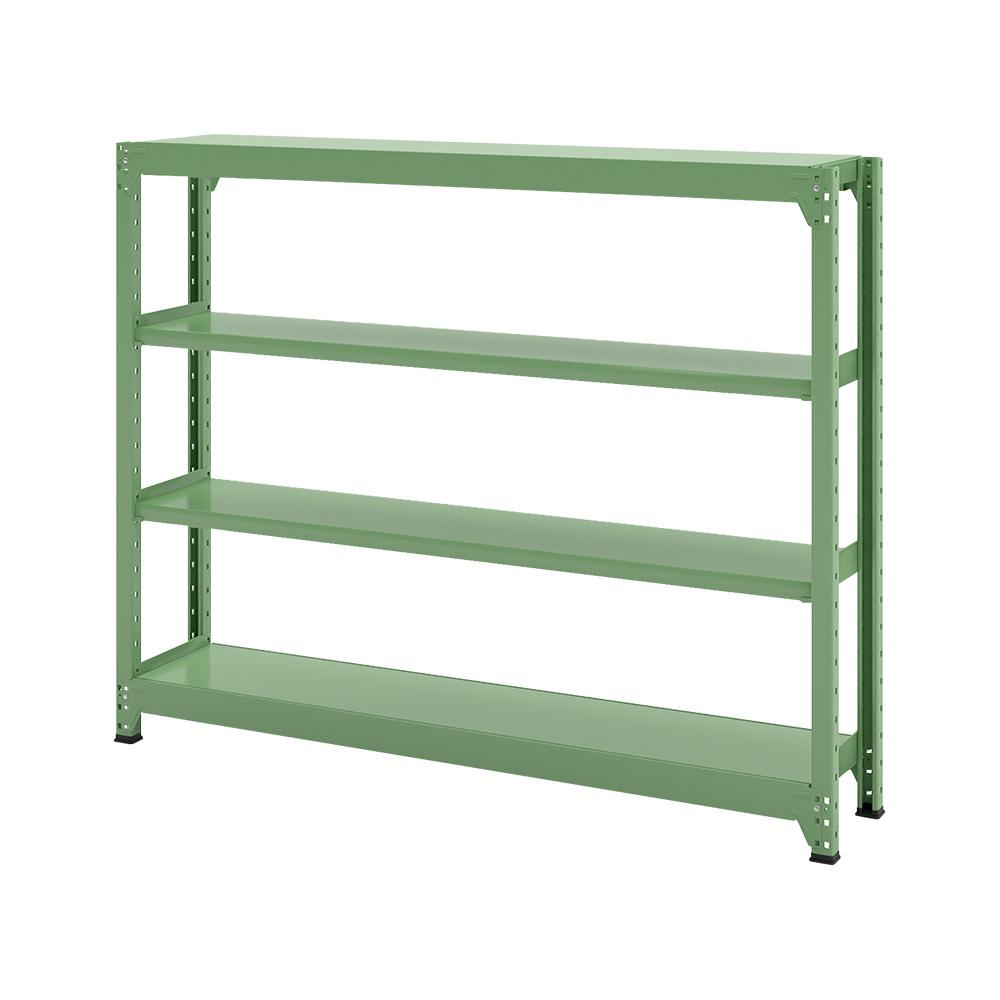 連結ラックFS 本体 スチール棚 4段タイプ 幅153×奥行30.2×高さ119.7cm