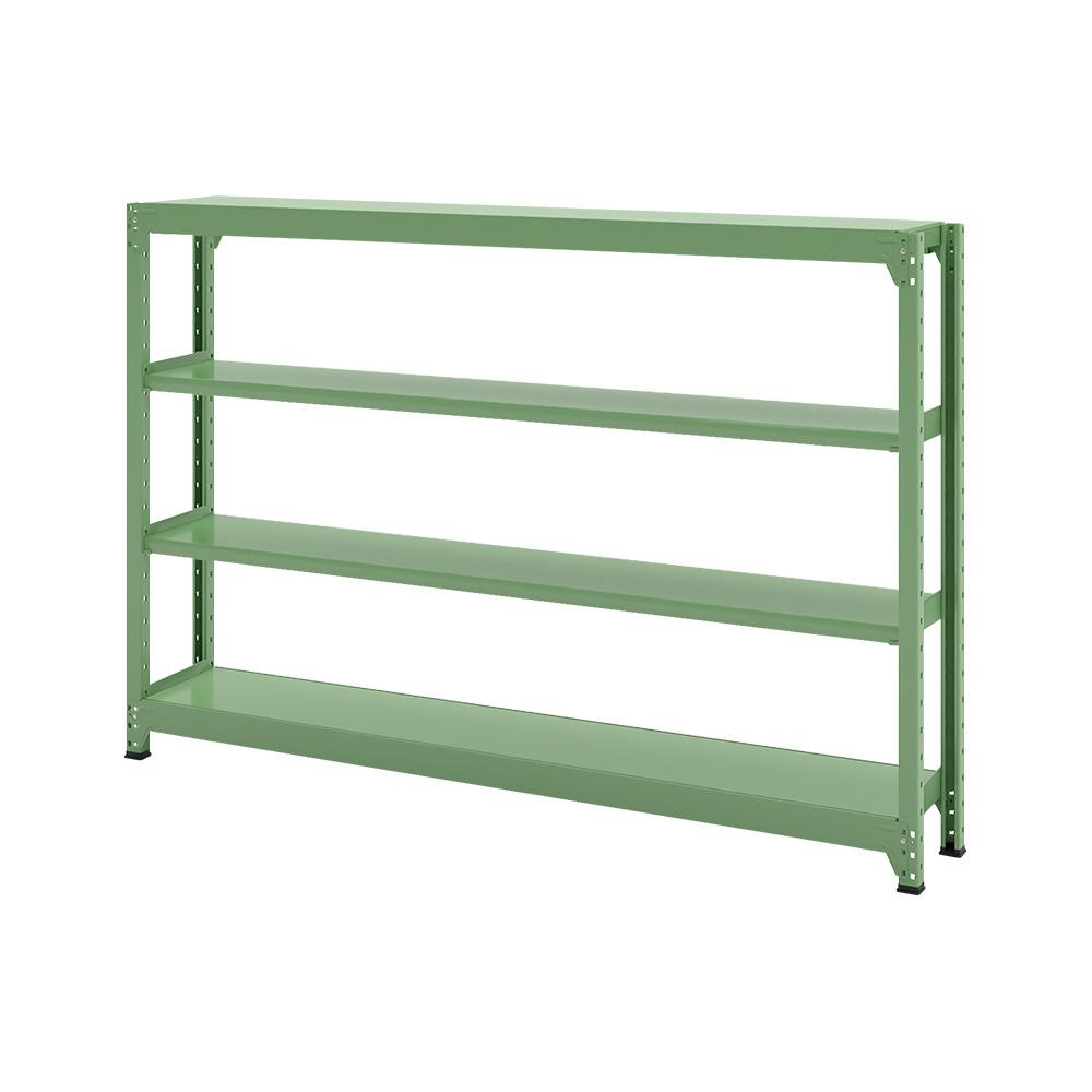 連結ラックFS 本体 スチール棚 4段タイプ 幅183×奥行30.2×高さ119.7cm