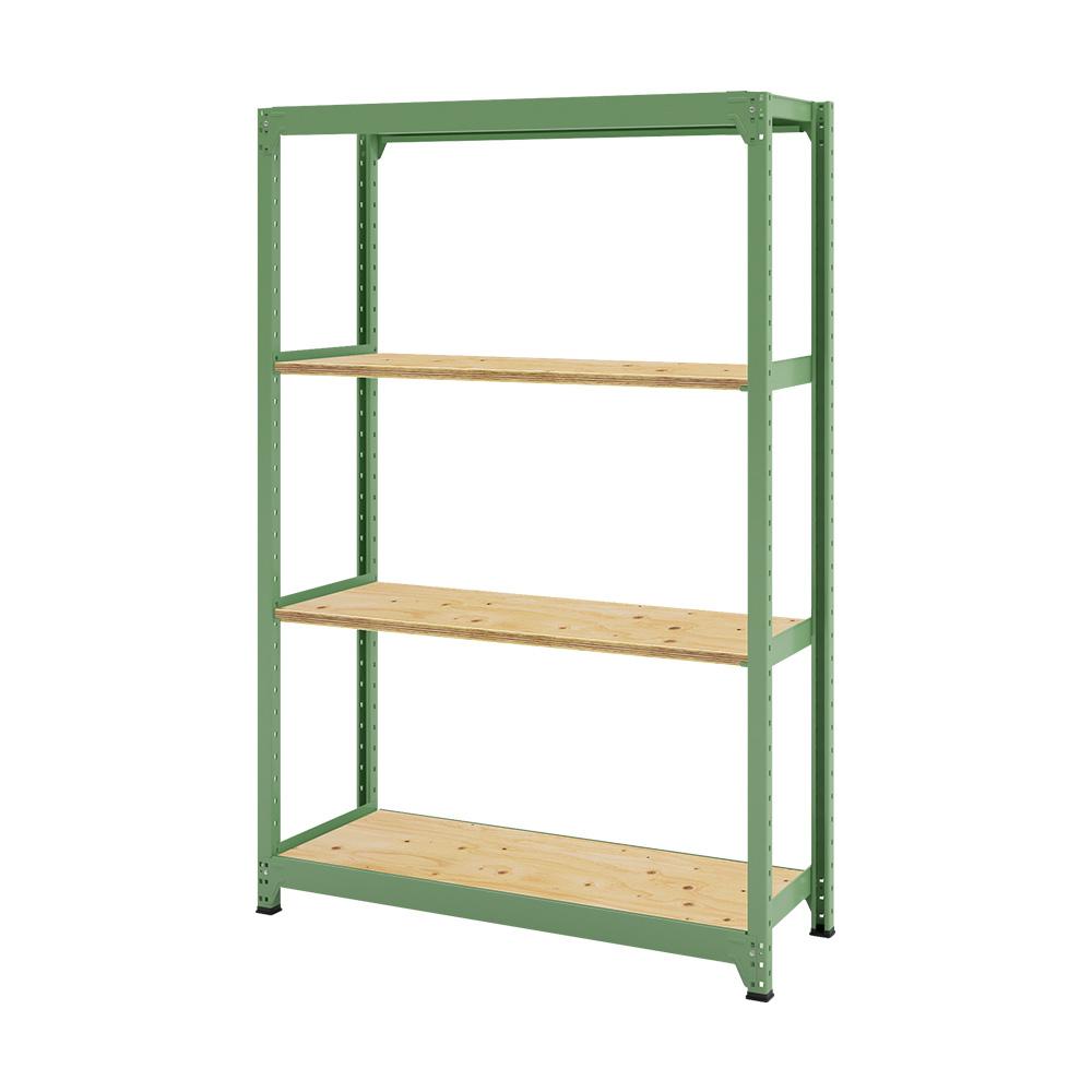 連結ラックFS 本体 木製棚 4段タイプ 幅123×奥行45.2×高さ179.7cm