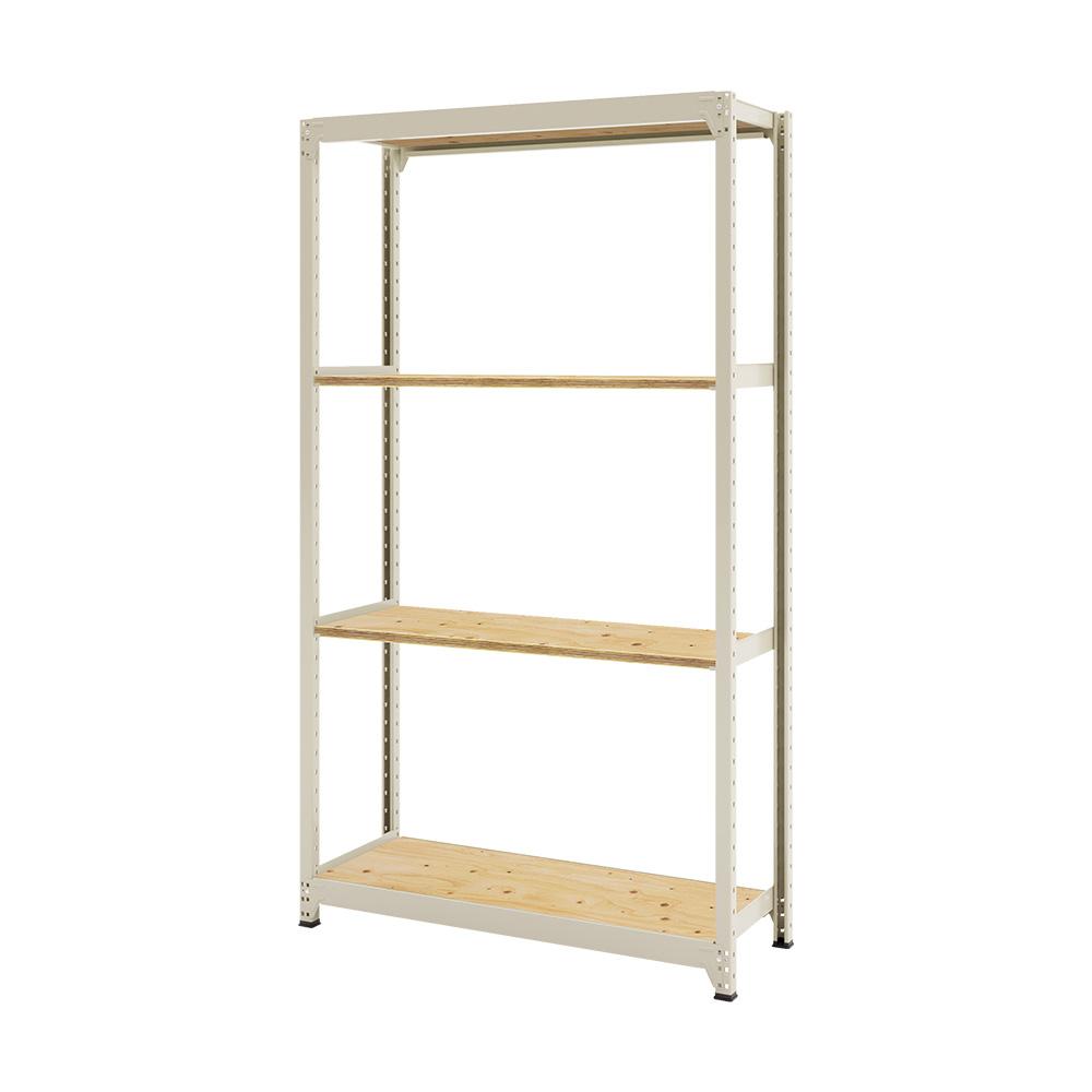 連結ラックFS 本体 木製棚 4段タイプ 幅123×奥行45.2×高さ209.7cm