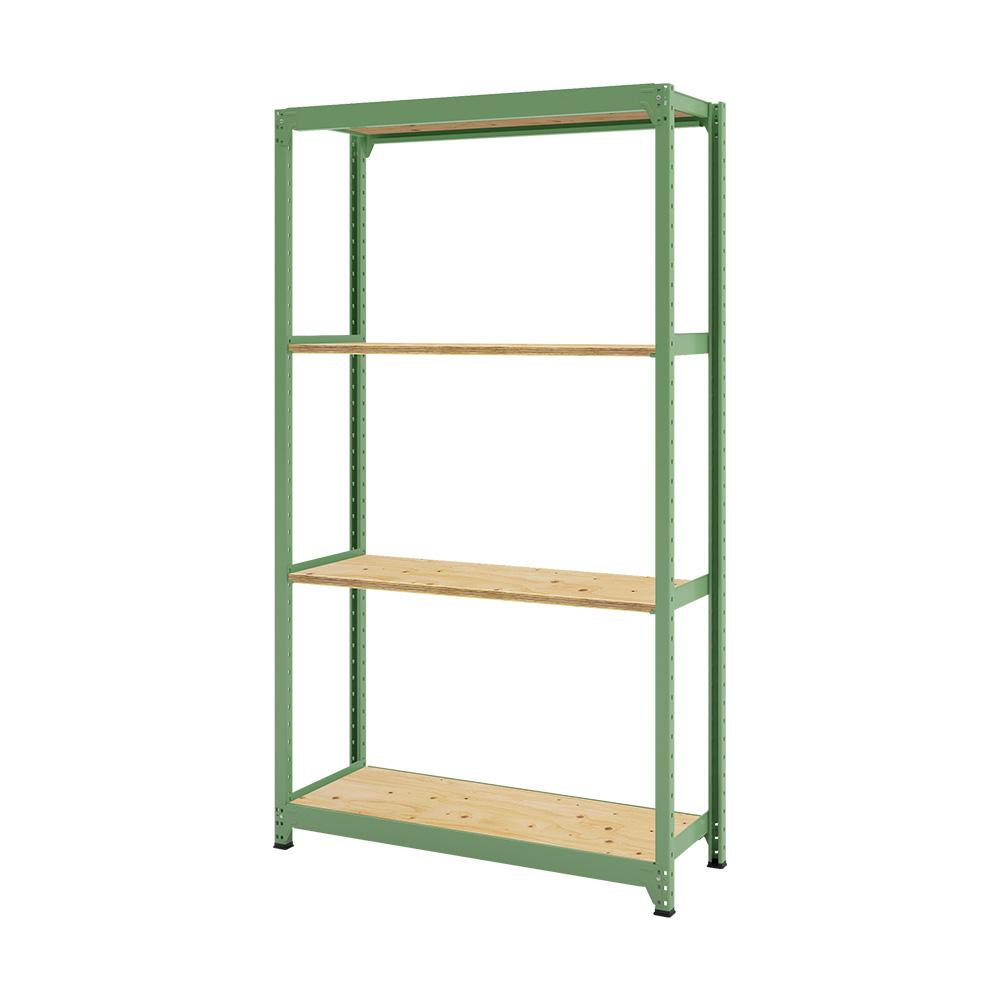 連結ラックFS 本体 木製棚 4段タイプ 幅123×奥行45.2×高さ209.7cm