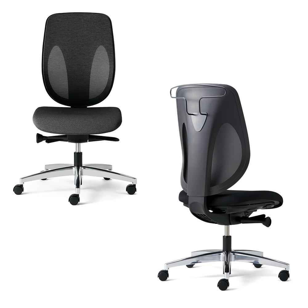 giroflex ジロフレックス 353 チェア ハンガー付き/肘なし/アルミ脚 背座同色タイプ