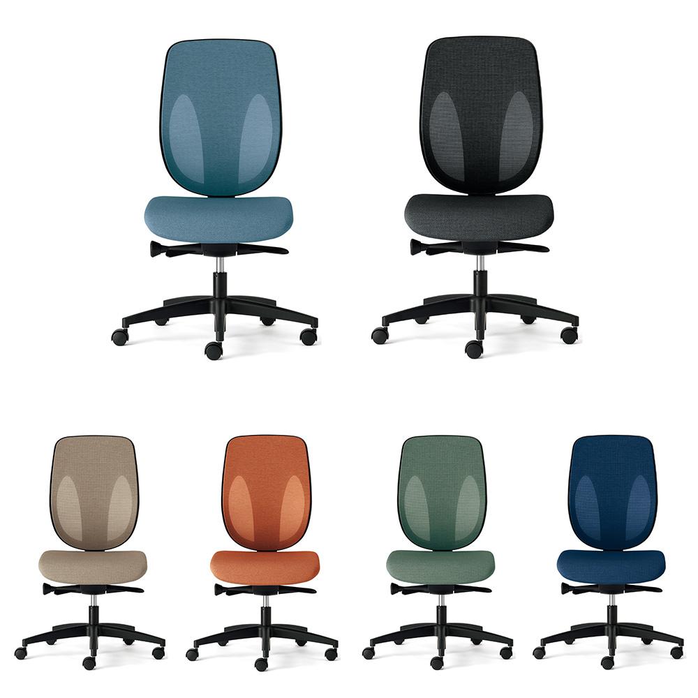 giroflex ジロフレックス 353 チェア ハンガー付き/肘なし/樹脂脚 背座同色タイプ