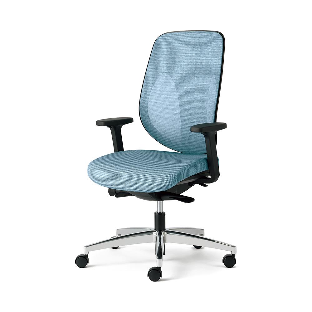 giroflex ジロフレックス 353 チェア 肘付き/アルミ脚 背座同色タイプ