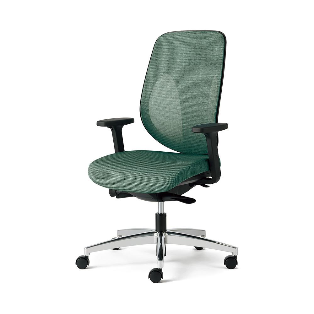 giroflex ジロフレックス 353 チェア 肘付き/アルミ脚 背座同色タイプ