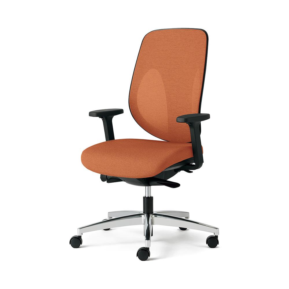 giroflex ジロフレックス 353 チェア 肘付き/アルミ脚 背座同色タイプ