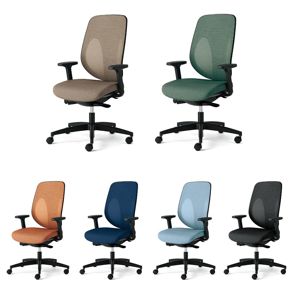 giroflex ジロフレックス 353 チェア ハンガー付き/肘付き/樹脂脚 背座同色タイプ