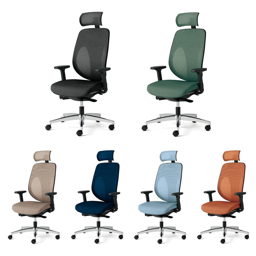 giroflex ジロフレックス 353 ハンガー/ヘッドレスト/肘付き/アルミ脚 背座同色タイプ