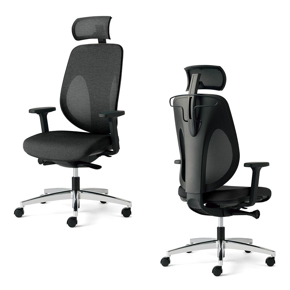 giroflex ジロフレックス 353 ハンガー/ヘッドレスト/肘付き/アルミ脚 背座同色タイプ