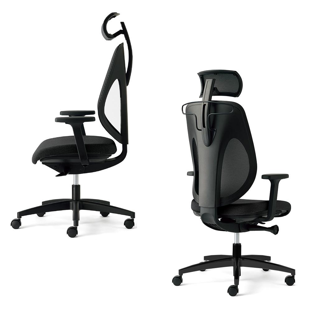 giroflex ジロフレックス 353 ハンガー/ヘッドレスト/肘付き/樹脂脚 背座同色タイプ