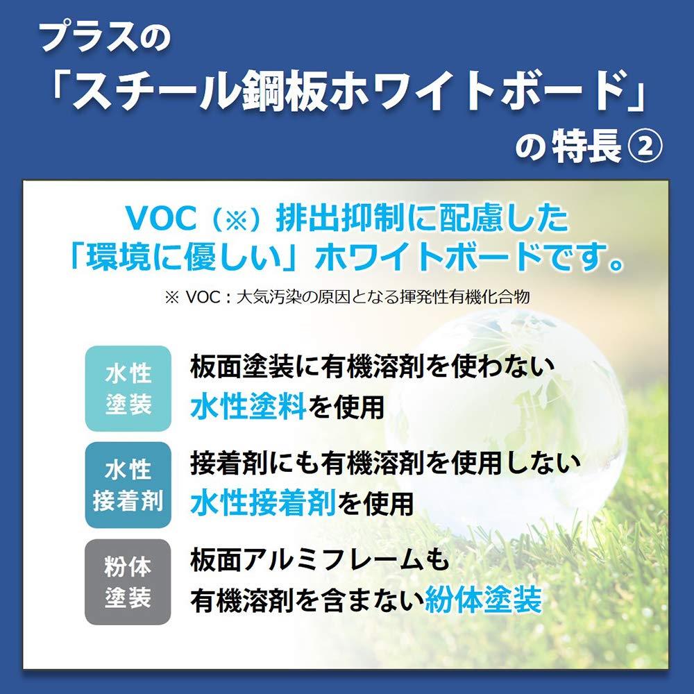 壁掛けホワイトボード (ペン付き イレーザー付き 幅60cm 高さ45cm )