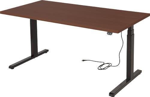 電動昇降デスク デスクHT 長方形 木製テーブル 幅150 奥行75cm