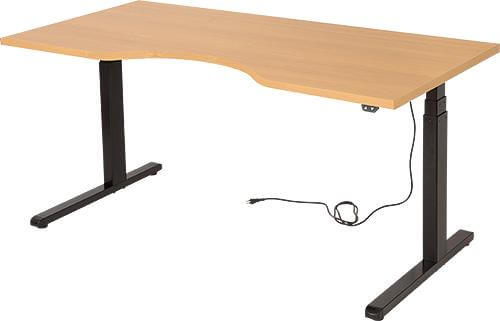 【M】電動昇降デスク デスクHT M型 木製テーブル 幅150 奥行75cm