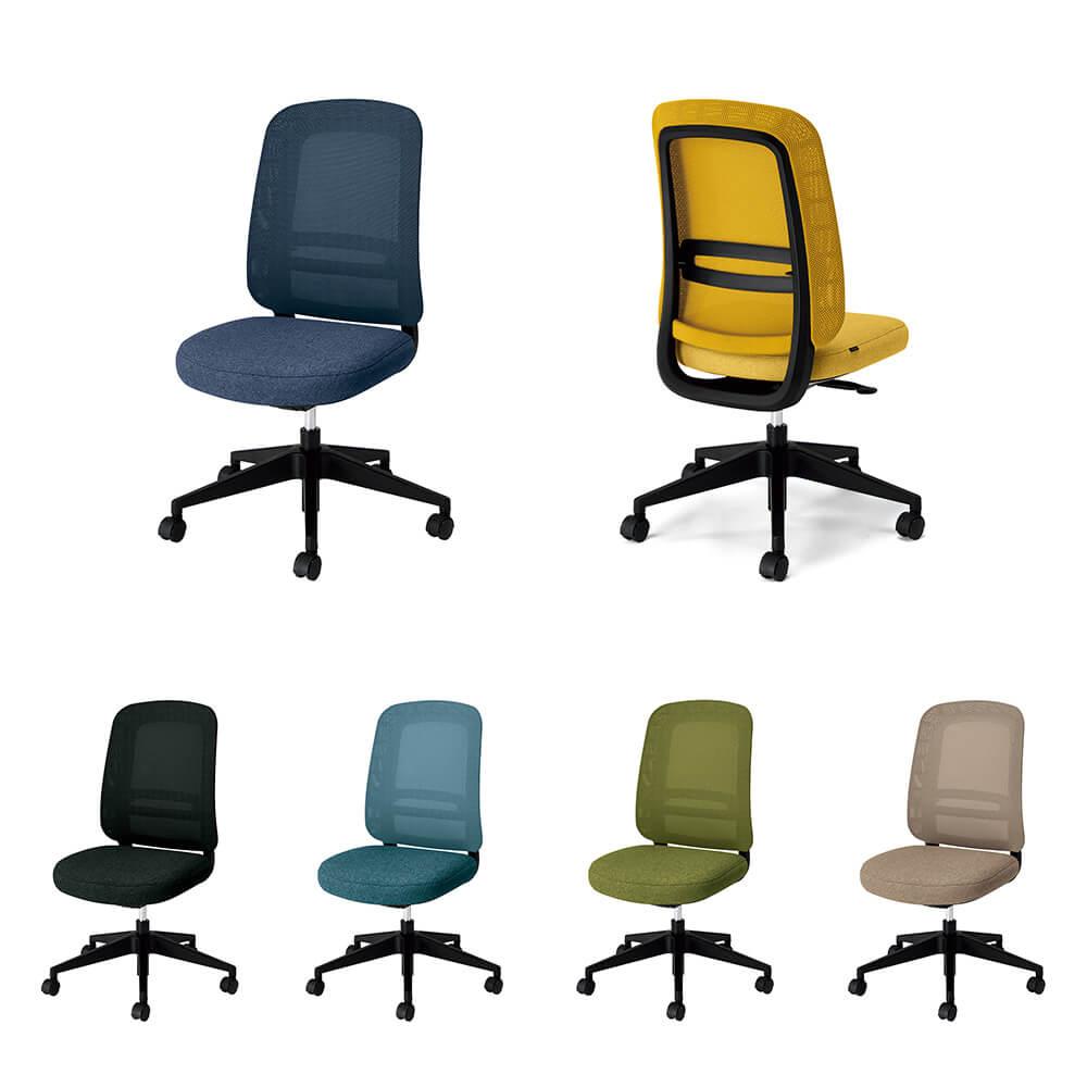 PLUS mari メッシュチェア 肘なし マリチェア