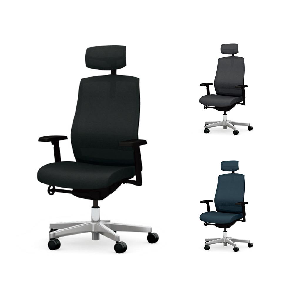 オフィスチェア 椅子 可動肘 ヘッドレスト付き メッシュ ZHT T703LS