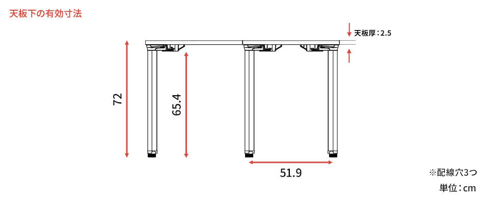 カスタマイズデスク L字型天板 ホワイト スチール脚9