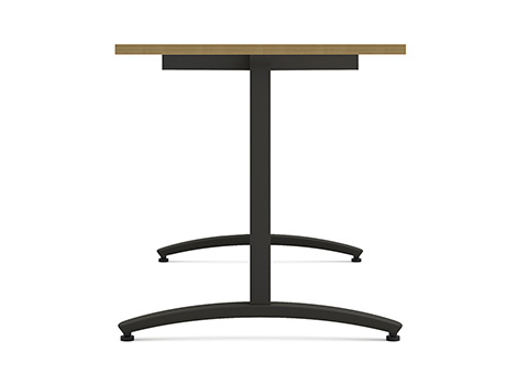 カスタマイズデスク 長方形天板 ホワイト スチール脚4