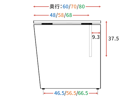 カスタマイズデスク L字型天板 パネル脚 ホワイト13