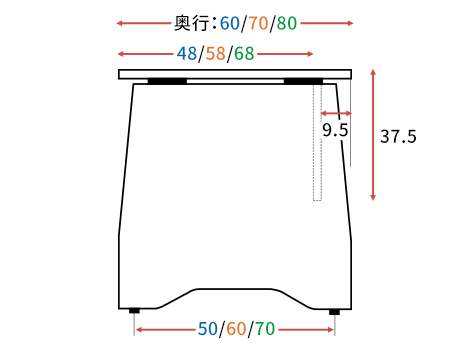 カスタマイズデスク 120度型天板 パネル脚 ホワイト14