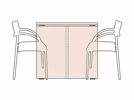 fantoni/ファントーニ カウンター コンシェルジュタイプ  幅160 奥行90 高さ72cm3
