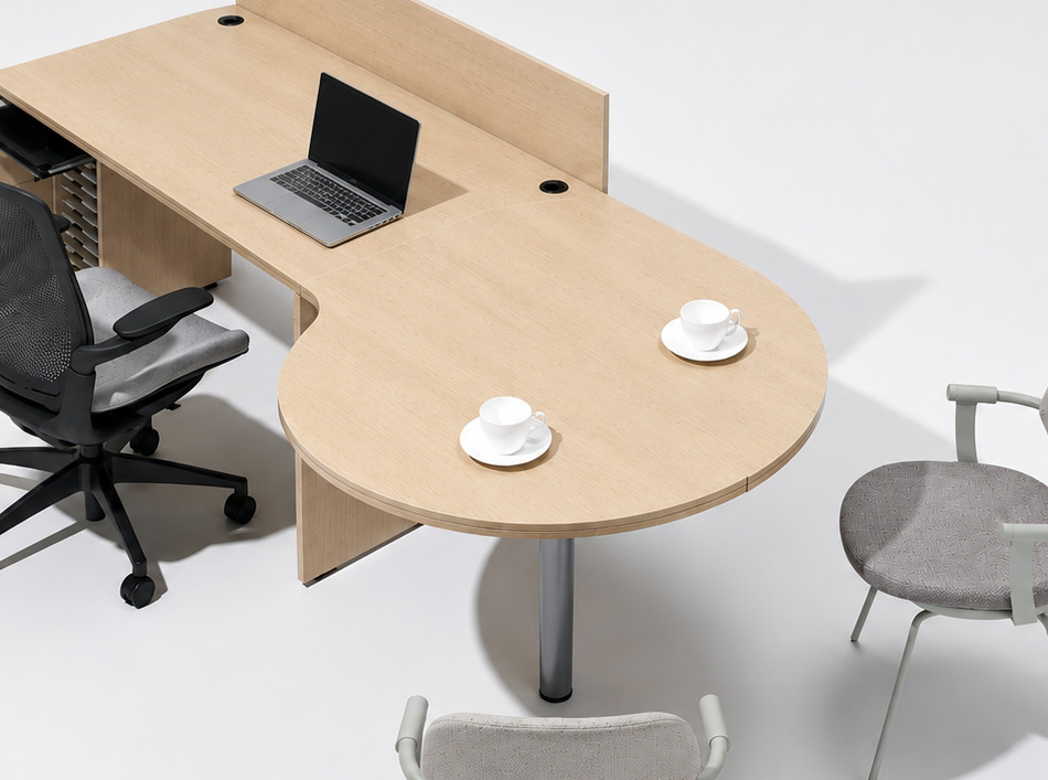 fantoni/ファントーニ カウンター コンシェルジュタイプ  幅160 奥行90 高さ72cm8