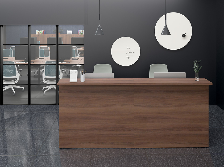 fantoni/ファントーニ カウンターデスク 受付 幅120 奥行89.4 高さ110cm3