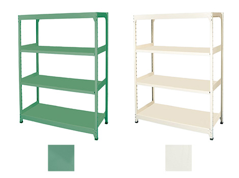 連結ラックFS 増設用 スチール棚 4段タイプ 幅180×奥行60×高さ180cm10